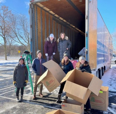 people holding box